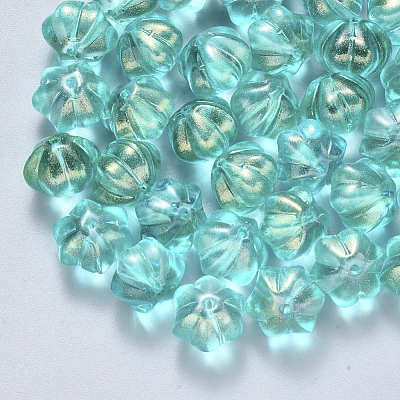 Transparent Spray Painted Glass Beads GLAA-S190-005A-04-1