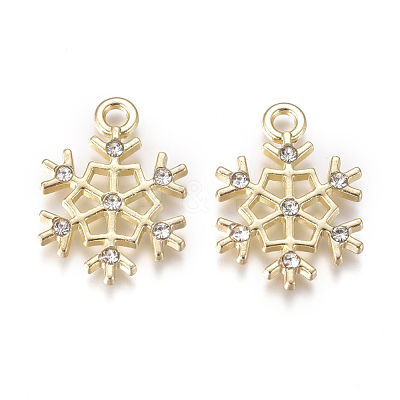 Golden Plated Alloy Pendants X-PALLOY-L228-012G-1
