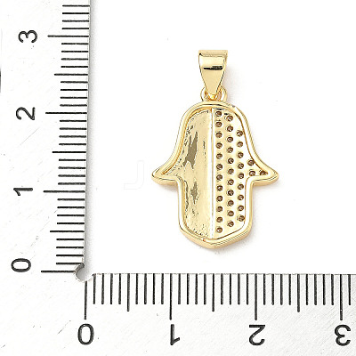 Brass Micro Pave Cubic Zirconia Pendants KK-D426-15G-1