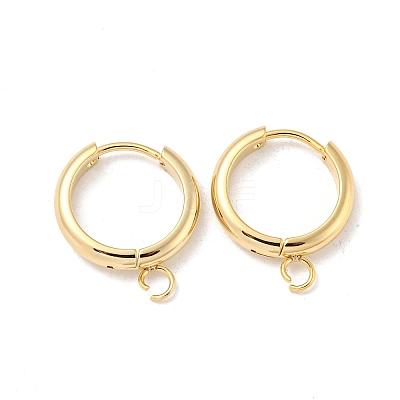 201 Stainless Steel Huggie Hoop Earring Findings STAS-P283-01Z-G-1
