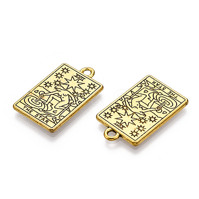 Rack Plating Alloy Pendants PALLOY-WH0103-04A-AG-1