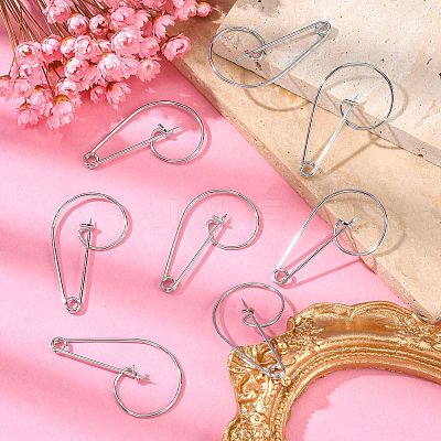 Iron Brooch Findings X-IFIN-K028-01P-1