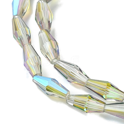 Transparent Electroplate Glass Beads X1-GLAA-K064-05A-HR02-1