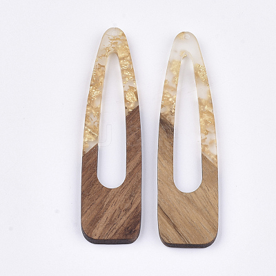 Resin & Walnut Wood Big Pendants X-RESI-S358-99H-1