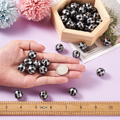 Natural Wooden Beads WOOD-TAC0010-05J-1
