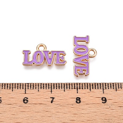 Valentine's Day Theme Alloy Enamel Pendants ENAM-T020-50D-06-1