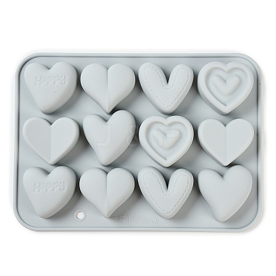 Heart Food Grade Silicone Molds DIY-A051-02C-1