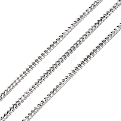 304 Stainless Steel Curb Chains CHS-M009-11P-01-1