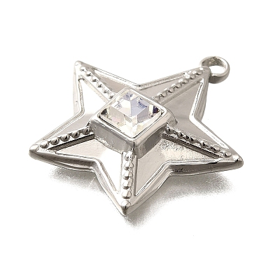 304 Stainless Steel Pendants STAS-Q346-08P-05-1