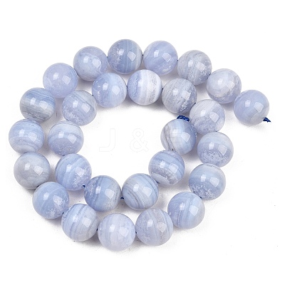 Natural Blue Lace Agate Beads Strands G-D106-A01-14mm-A-1