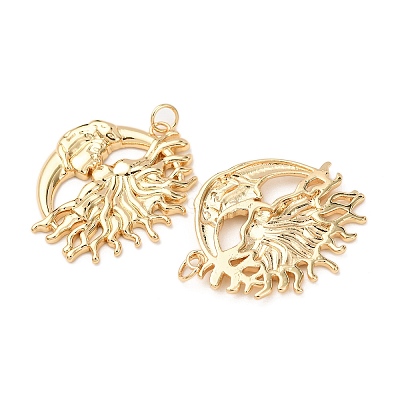 Brass Pendants KK-D019-18G-1