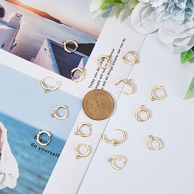 20Pcs Brass Hoop Earrings KK-DC0002-99-1