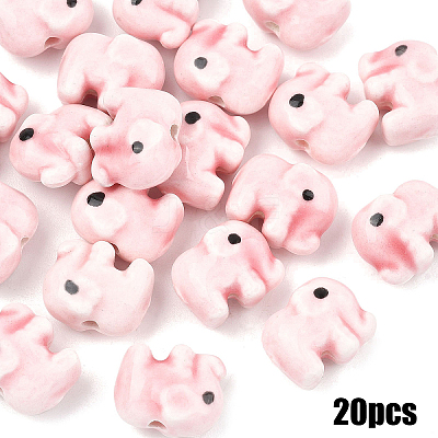 20Pcs Handmade Porcelain Beads PORC-YW0001-71D-1