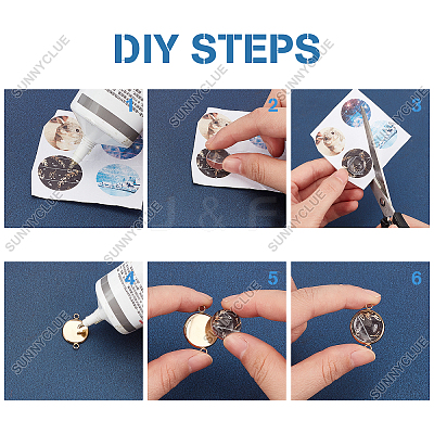 DIY Flat Round Link Making Kit DIY-SC0018-09-1