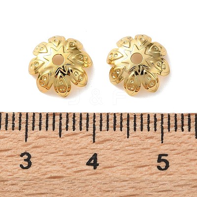 Brass Bead Caps KK-C260-16G-1