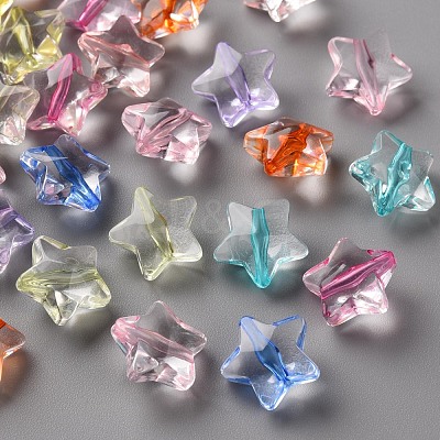 Transparent Acrylic Beads X-TACR-S154-22A-1