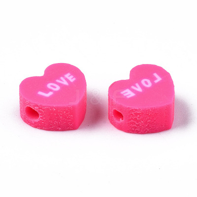 Handmade Polymer Clay Beads X-CLAY-N008-032E-1
