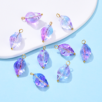 Glass Pendants PALLOY-YW00060-02-1