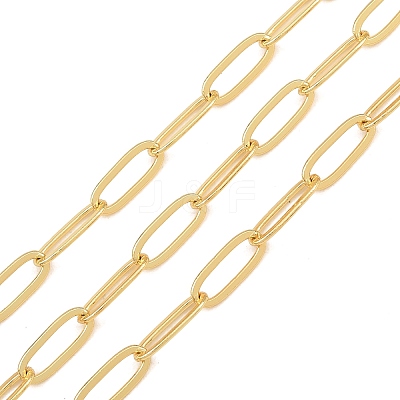 Brass Paperclip Chains KK-CBAC547-20G-1