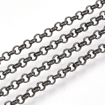Soldered Brass Coated Iron Rolo Chains CH-S125-08B-B-1