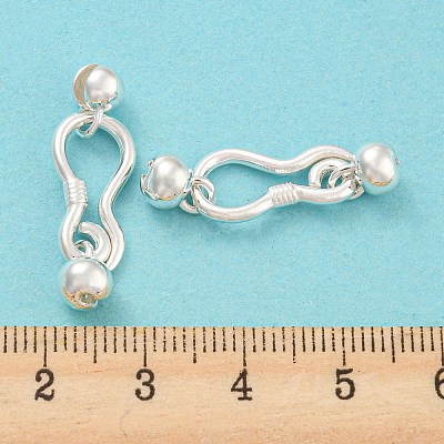 925 Sterling Silver S-Hook Clasps STER-Q191-07B-S-1