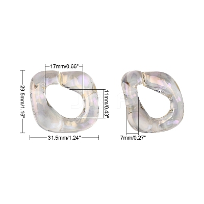 Transparent Acrylic Linking Rings PACR-R246-053-1