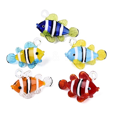 Handmade Lampwork Pendants LA-N048-03-1