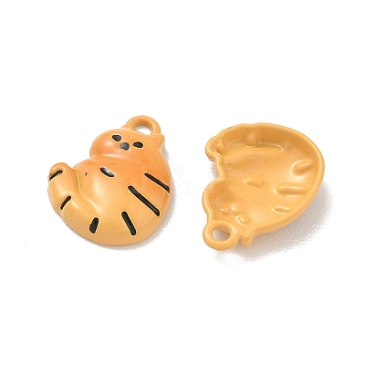 Spray Paint Alloy Pendants ENAM-K076-39B-1