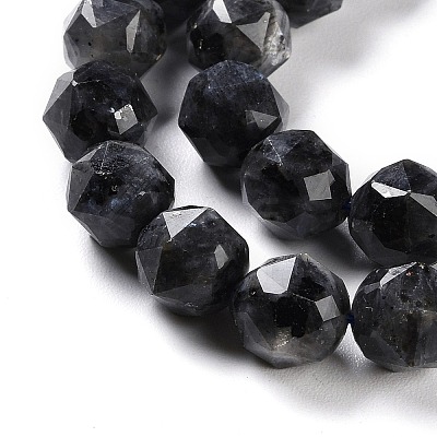 Natural Larvikite Beads Strands G-NH0021-A04-02-1