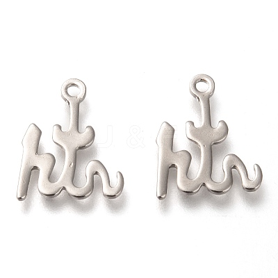 Non-Tarnish 304 Stainless Steel Pendants STAS-P266-10P-1