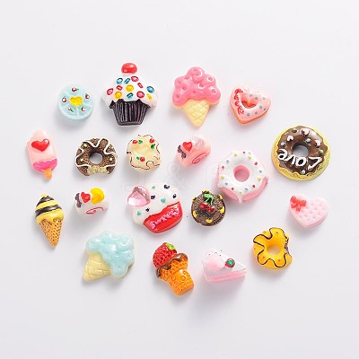 Food Resin Cabochons CRES-MSMC002-46-1