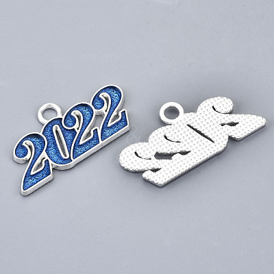 Alloy Enamel Pendants PALLOY-N160-001-02S-RS-1
