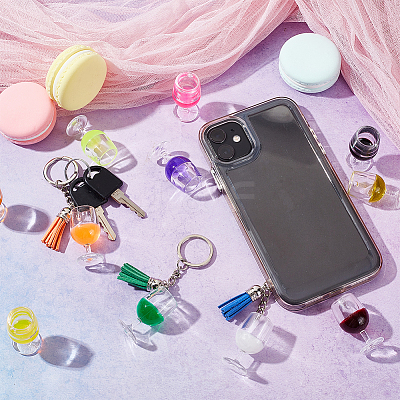 22Pcs 11 Colors Transparent Resin Pendants RESI-OC0001-61-1