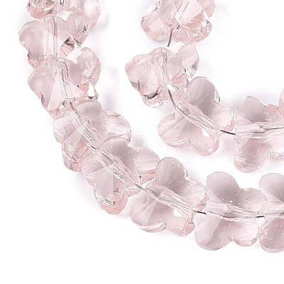 Transparent Glass Beads Strands GLAA-Q118-01A-B12-1