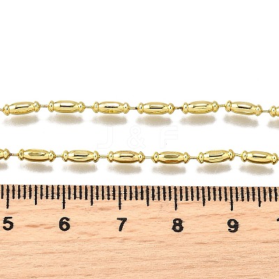 2MM Brass Column Link Chain Necklaces NJEW-M108-02G-1
