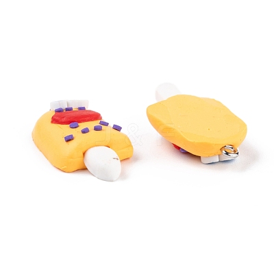Handmade Food Polymer Clay Pendants CLAY-R060-112-1
