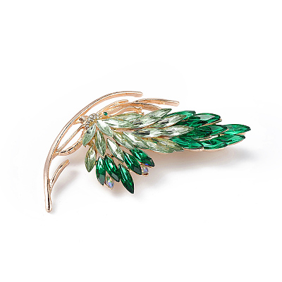 Rhinestone Butterfly Brooch Pin JEWB-P016-03LG-04-1