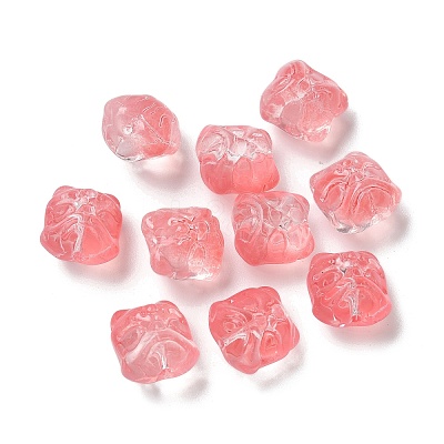 Baking Paint Transparent Glass Beads GLAA-C035-01H-1