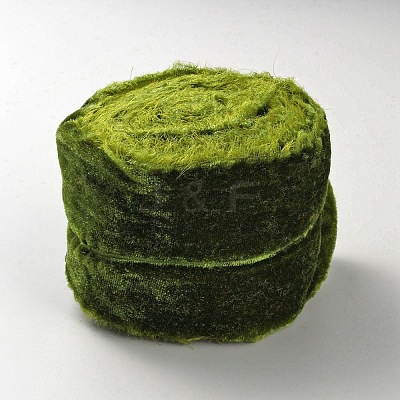 5 Yards Polyester Frayed Ribbon OCOR-WH0082-226B-06-1