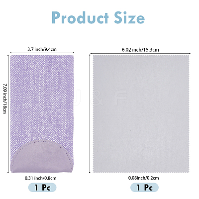 1Pc Rectangle PVC Eyeglass Cases AJEW-CN0005-83B-1