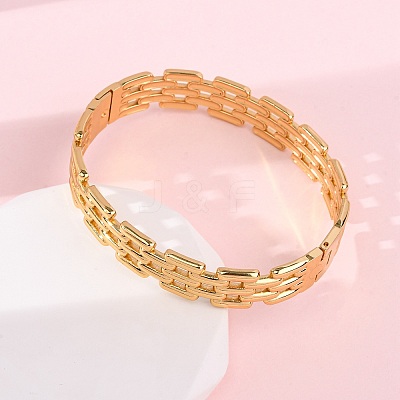 304 Stainless Steel Hinged Bangles for Women BJEW-L610-26G-1