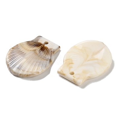 Ocean Theme Opaque Acrylic Pendants OACR-U004-03A-1