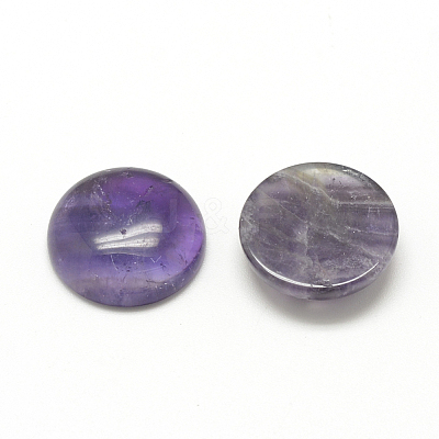 Natural Amethyst Cabochons X-G-R416-10mm-30-1