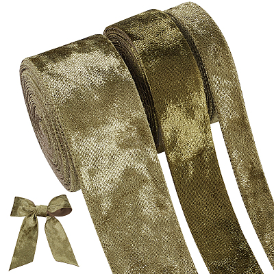 15 Yards 3 Styles Polyester Single Face Velvet Ribbons SRIB-BC0001-31D-1