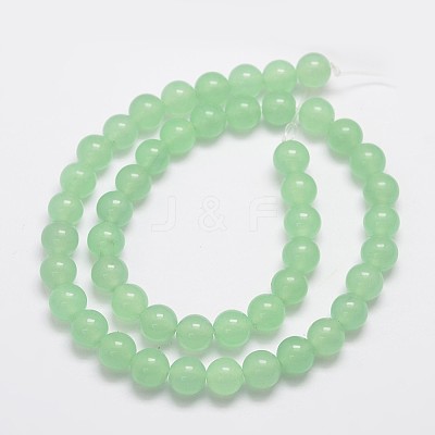 Natural & Dyed Malaysia Jade Bead Strands G-A146-8mm-A26-1