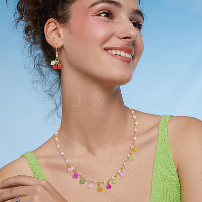 Glass Round Pendants PALLOY-TADJ00001-01-1