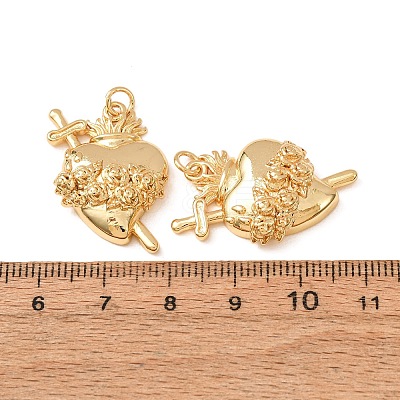 Brass Pendants KK-CBA2F11-15D-G-1