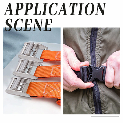 10Pcs Stainless Steel Cam Lock Lever Buckles STAS-GO0001-35-1