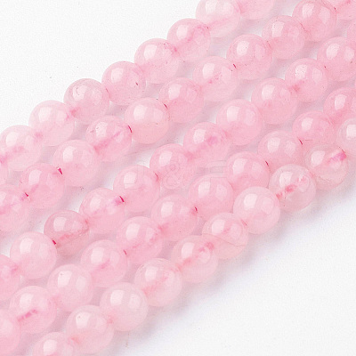 Natural Rose Quartz Bead Strands G-G735-59-4mm-1