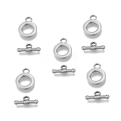 Non-Tarnish 201 Stainless Steel Toggle Clasps STAS-N099-21-1